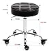 CoVibrant Ergonomic Lockable Rolling Stool Adjustable Swivel Stool for Medical Doctor Office Spa Kitchen Desk Esthetician Artist Exam Room