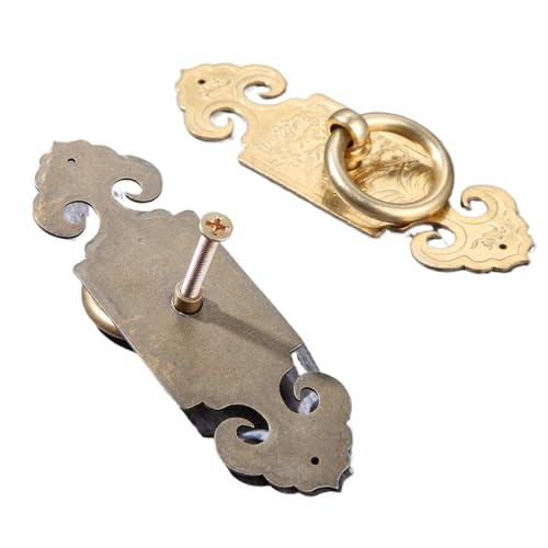 Tirador de cobre puro de 10 cm con manija recta para muebles clásicos 5