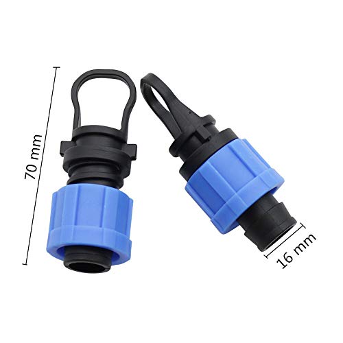 Connecteurs d'eau de jardin Dn17 et bouchons de bande goutte à goutte x10