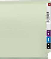 Vista 7 de Smead 26210 Carpetas resistentes con pestaña final de 2 pulgadas, letra de expansión gris y verde, 25/caja