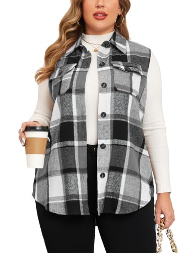 トップス chieko plus 3piece - flannel tank vest 41F8K2UnyVL.jpg