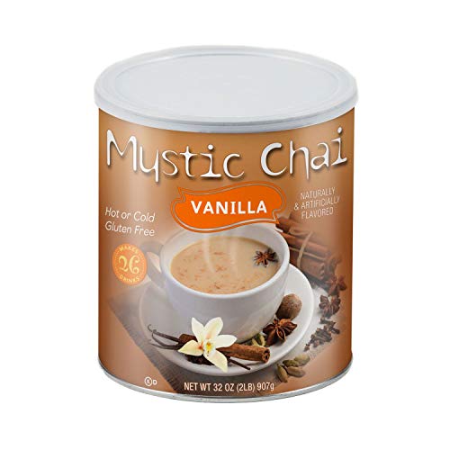 Mystic Chai Vanilla Tea, Total 6 Cans, 2 lb Each
