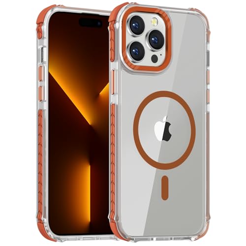 Coque iPhone 14 Pro Max antichoc transparente fine magnétique rigide DEERLAMN