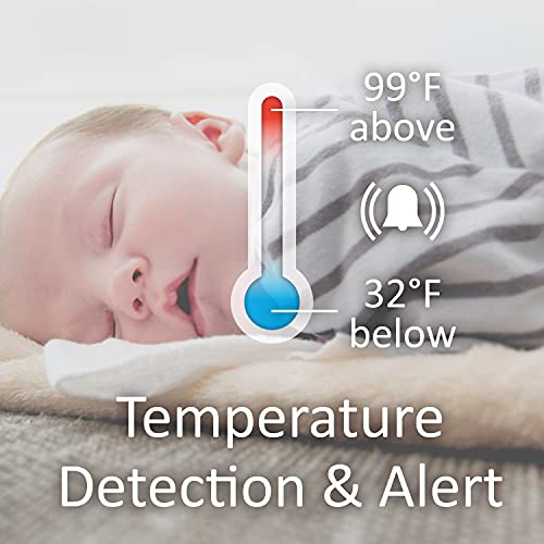 AXVUE Video Baby Monitor, Comfortable Slim Design Handheld Enclosure, 4.3" Screen Monitor & 2 Camera, Range up to 1000ft, 12 Hour Battery Life, 2-Way Talk, Night Vision, Temperature Monitor, No WiFi. - Thumbnail 7