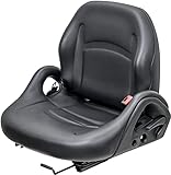 Uni Pro Universal Forklift Seat - Fits Toyota, Daewoo, Komatsu, Nissan, Mitsubishi, and TCM