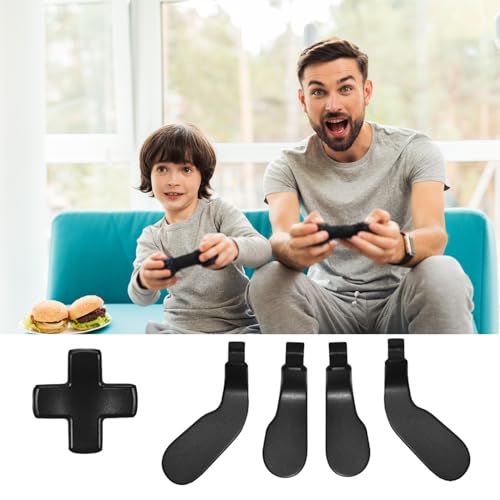 Image of 5Pcs Elite 2 Metal Paddles for Xbox Elite Series 2 Controller, Elite Series 2 Core Controller Parts, D-pad Paddles Replacement for Xbox Elite Series 2 /2 Core Controller Includes 4 Paddles,1 D pads(Black)