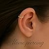 Gold Cartilage Earring - 18 Gauge 8mm Gold Helix Hoop - 14k Gold Filled Helix Earrings for Women - Small Cartilage Hoops #5