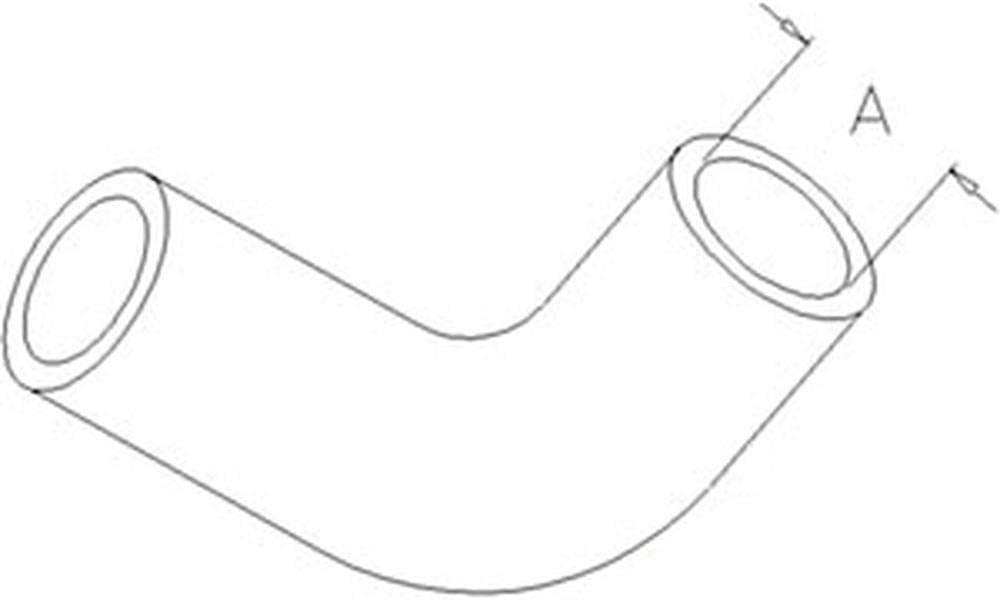 Lower Radiator Hose Fits Kubota B7200 Tractor Replaces 15531-72850