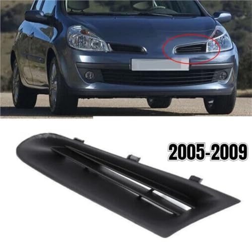 Parrilla de parachoques delantero y rejilla antiniebla para coche Clio MK3 2005-2009 2