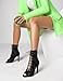 Mujer Gladiador Sandalias Respirable Baile Heels Strappy Peep Toe Cordones Zipper Burju Baile Heels Class Zapatos Stiletto Black Size 41 Imagen de Mujer Gladiador Sandalias Respirable Baile Heels Strappy Peep Toe Cordones Zipper Burju Baile Heels Class Zapatos Stiletto Black Size 41