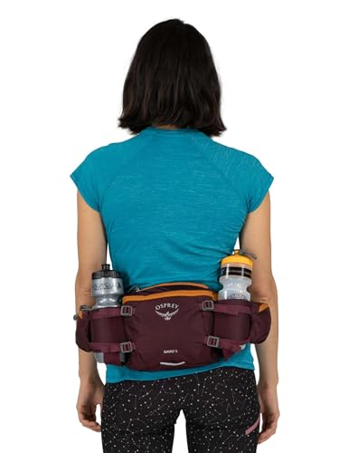 Osprey Seral/Savu Riñoneras de Ciclismo de montaña Unisex - Estabilidad en el Recorrido - Depósito Lumbar en Seral - Portabotellas en Savu, Postal Blue, 5 L - imagen 15