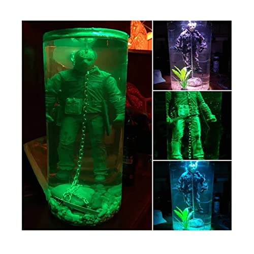 YTCPMHEA 2023 New Horror Movie Collector Action Figure Water Lamp Part 6 Lives Final Display, Collectibles Figures Dolls, Decorative Table Lamp Lights for Home Decor Halloween Unique Gifts