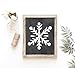DREAM BIG PRINTABLES Snowflake Chalkboard Christmas Art Print | Unframed 8x10 | Holiday Wall Decor | Aesthetic Christmas Art Print | Festive Wall Art for Home, Living Room, or Office Decor