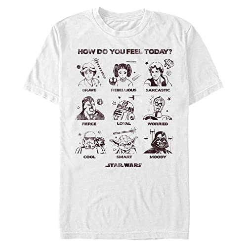T-shirt Star Wars Sentiments Blanc XXL idéal pour vos soirées cinéma