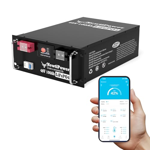 48V 100Ah LiFePO4 Battery for RV and Solar Storage