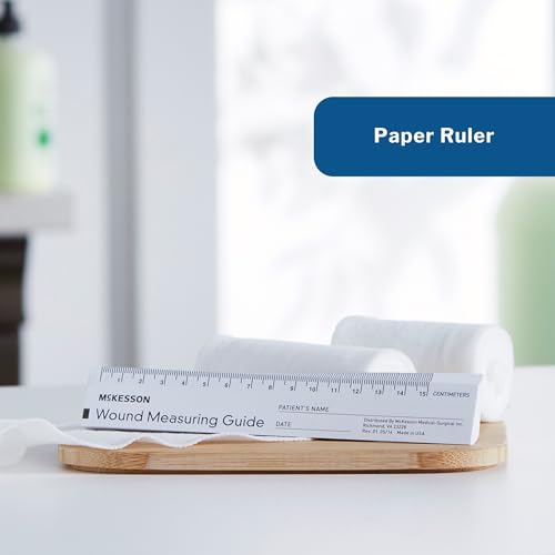 McKesson Wound Measuring Guide Ruler, Non-Sterile, Paper, 6 in, 50 Count - Thumbnail 3