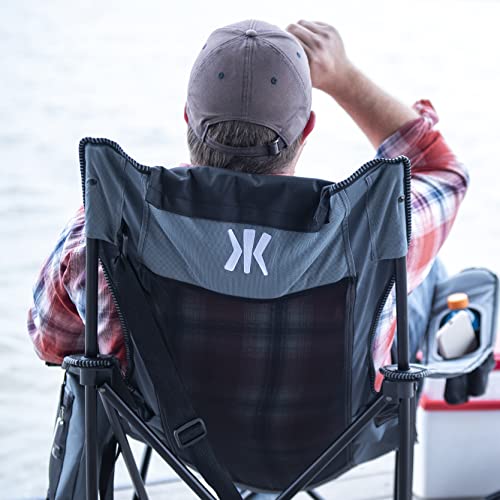 Kijaro Elite Folding Portable Sling Camping Chair - Outdoor Chair With Cooler - Perfect For Chilling At Outdoor Activities, Sports Games, & Family Events - Jasper Green #TOP3