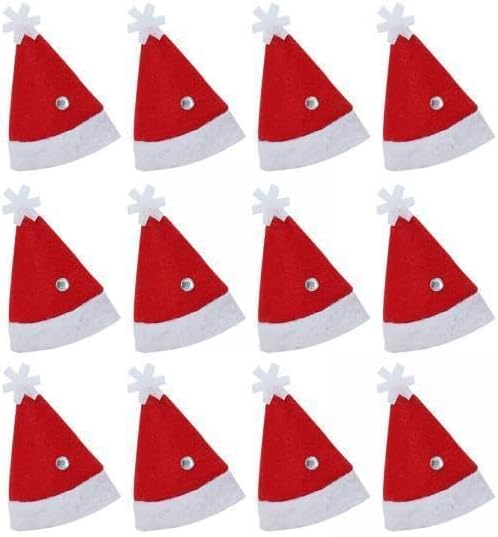 Enakshi® 5x12x Christmas Hat Santa Claus Xmas Hat Cap for Adults Stage Performance Prom Red|Clothing Shoes & Accessories | Costumes Reenactment Theater | Accessories | Hats & Headgear