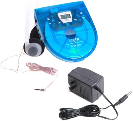 Audiovox CE-145B Personal CD Player with 40-Second Anti-Skip Protection (Translucent Blue)