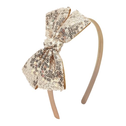 NCMAMA Sequin Gold Bow Headband