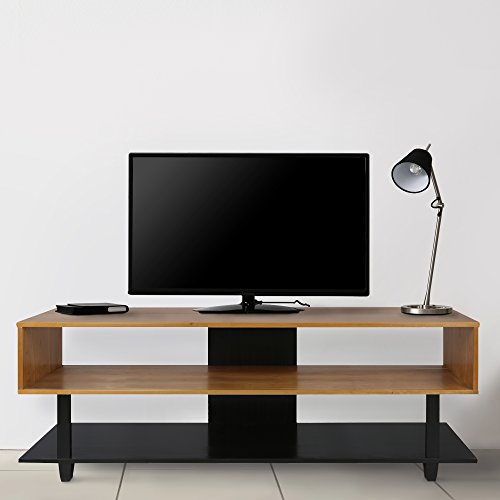 American Trails Creek Solid Wood Tv Stand, Natural Cherry, Black - Thumbnail 2