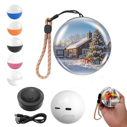 Christmas Memory Sphere Lamp Ornament, 2025 New Video Crystal Ball