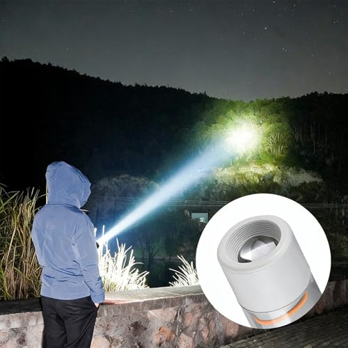 Lampe de camping rechargeable LED portative avec 2 modes d'éclairage pour la maison