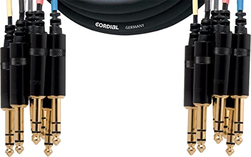 CORDIAL Cable multipar 8 jack/jack stereo 5 m Cable AUDIO multipar