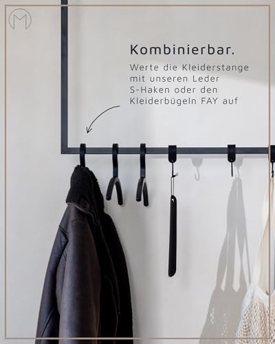Metallbude Kleiderstange Rubi Pink Lemonade - Eckige Garderobe mit Deckenmontage - Decken Kleiderstange - Kratz… – Ansicht 5