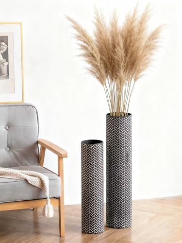 Sziqiqi Bodenvase Groß Schwarz Hohe: 70/55 cm Metall Bodenvasen für...