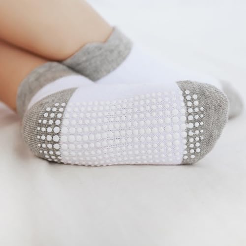 Image of MOMISY Baby Girl Boys children Non Slip Socks Toddlers Infant Warm Cotton Stretch Anti skid Socks-6 Pairs