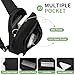 SUIKIHUM Mini Sling Bag for Men Women, Small Travel Fanny Packs Crossbody Anti Theft Reversible Nylon Chest Bag for Running Hiking (Black)