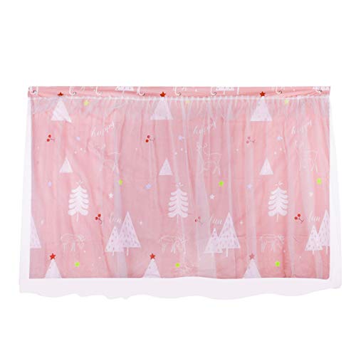 Bettvorhang Hochbett Etagenbett Betthimmel Schlafsaal Studentenwohnheim Bettzelt Bettumrandung mit Organza Privatsphäre Verdunkelung Vorhang Kinderzimmer Kinderbett Spielzelt Schlafzelt 2 x 1.35 m