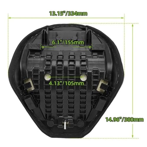 Cojín de asiento para motocicleta Rebel CMX 1100 2021-2025 negro 6