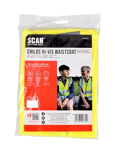 Scan WWHVWC9 Reflective Safety Vest - Size: Child 7-9 Years2
