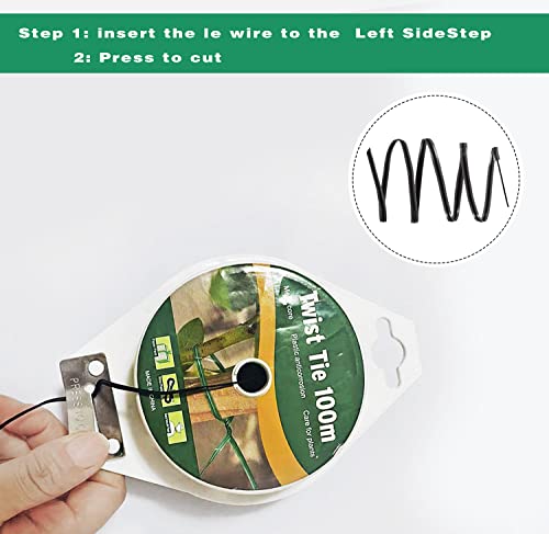 Atadura para Jardín Twist Tie 100m Negro Reutilizable miniatura 4