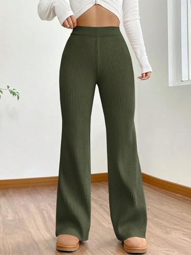 Image of Tee Projekt Formal Casual Solid Trousers for Women || Pull On Trousers for Women || High Waist PlainTrousers for Summer