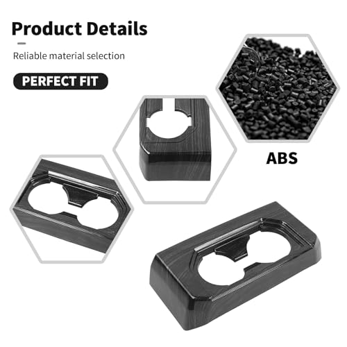 Panel portavasos trasero fibra carbono Ford F150 miniatura 6