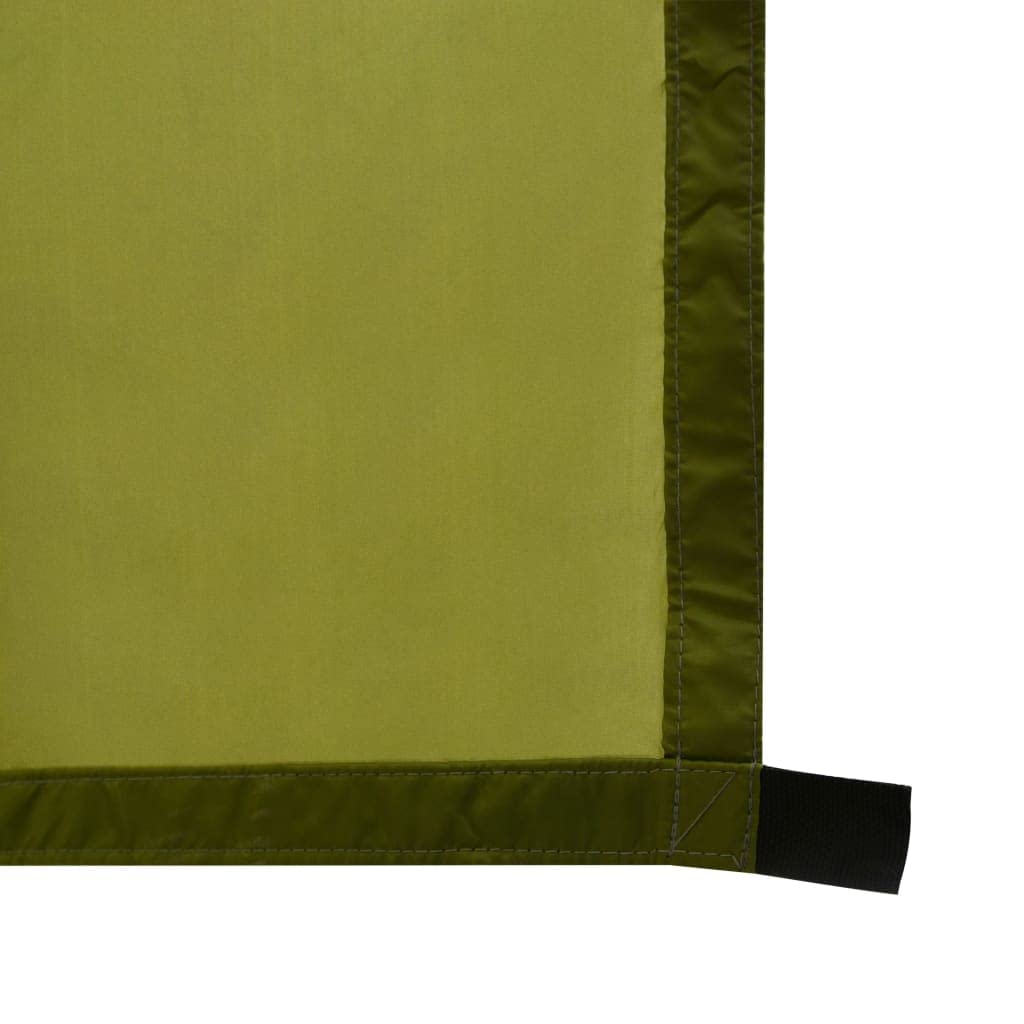 Outdoor-Tarp 3x2,85 m Grün, Mehrzweck Plane aus 180T Polyester mit PA-Beschichtung, Leichtes Zubehör für Camping und Hängematte, Inklusive 6 Heringe und 6 Abspannseile
