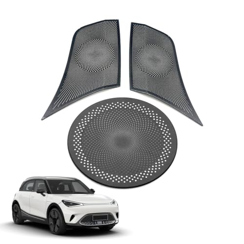 Embellecedor de altavoz Smart #1 2022-2025, cubierta de bocina negra para salpicadero
