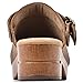 WHITE MOUNTAIN Shoes Being Leather Footbeds Clog, Brown/Leather, 8.5 M