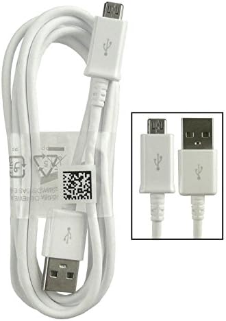 Oryginalny kabel do ładowania i synchronizacji Samsung Galaxy J3(2017), J5(2017), J7(2017) i kompatybilny ze wszystkimi innymi urządzeniami Samsung Micro USB (tylko biały kabel micro USB)