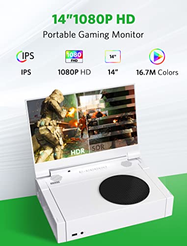 Depgi 14" Portable Monitor For Xbox Series S (Not Included), 60Hz 1080P Hd Ips Portable Gaming Monitor With Remote Control,Portable Monitor With Hdr10,Amd Freesync, 2X Hdmi #TOP1