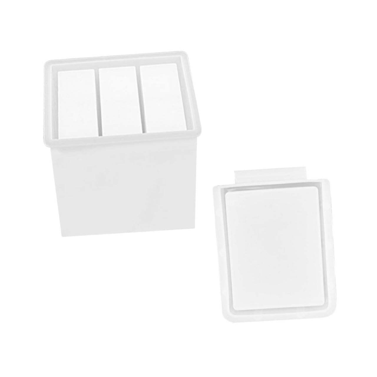 Gadpiparty 2 Set Stampo Silicone per Fai da Te Modello per Scatola Organizzatrice con Silicone Resistente e Flessibile per Creazioni Artigianali e Decorazioni