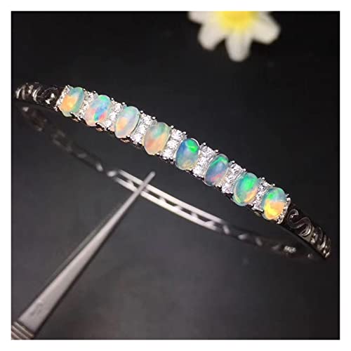 Bracelet opale de mode de haute qualité en argent véritable