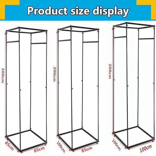 Tabique móvil para probador con gancho integrado, estante plegable para exhibición de ropa y vestidor temporal ideal para tiendas minoristas