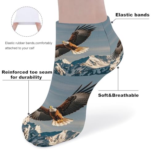 Eagles Ankle Socks Non Slip & Breathable 5-Pack Stretch Low Cut Socks for Women Men3