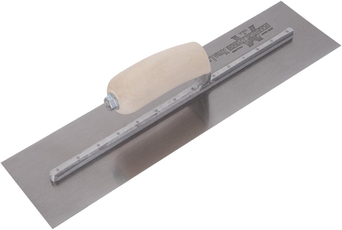 Concrete Finishing Trowel 16 X 4 Curved Wood Handle