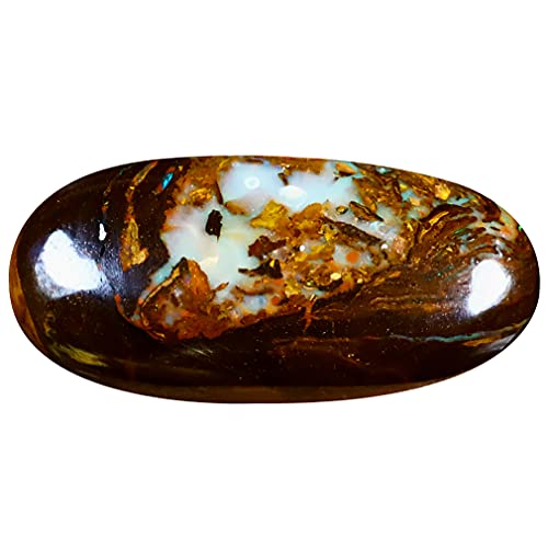Opale Boulder Koroit naturelle 9.16 ct, pierre précieuse loose d'Australie 20 x 10 mm multicolore