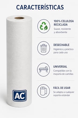 Miniatura 7 de Rollo De Papel Camilla Sin Precorte 6 Unidades Eco Blanco